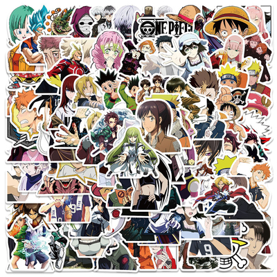 50Pcs Mix Anime Stickers NARUTO ONEPIECE Graffiti Sticker Wa