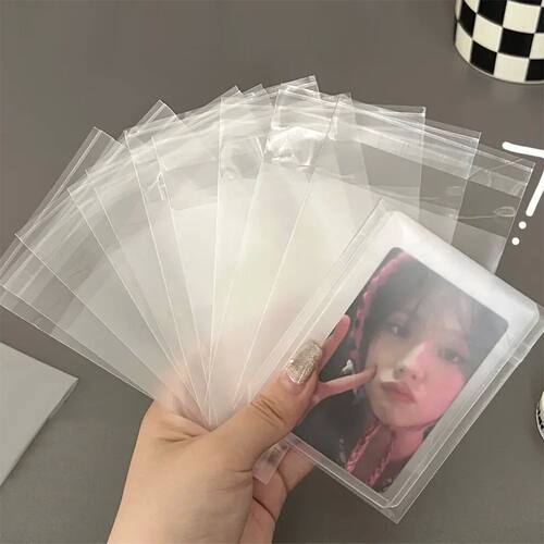 100pcs Clear Toploader Photocard Protector Transparent Card
