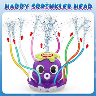 Octopus Water Spray Sprinkler for Kids  Outdoor Sprinklers S