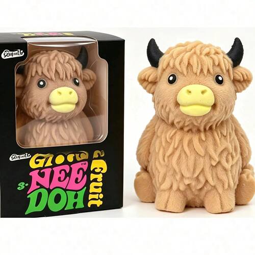 Scottish Highland Cow Squishy Slow Rebound Anxiety Relief Fi