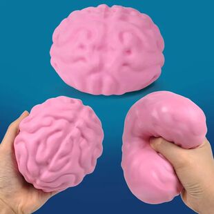 Cute Brain Squishy Stress Ball Funny Squeeze Ornament Party
