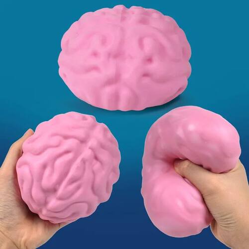 Cute Brain Squishy Stress Ball Funny Squeeze Ornament Party