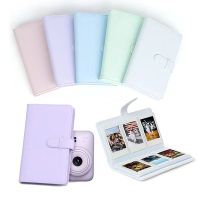 Photo Album Film Camera 108 Pockets 3 inch Photo Paper PU Le