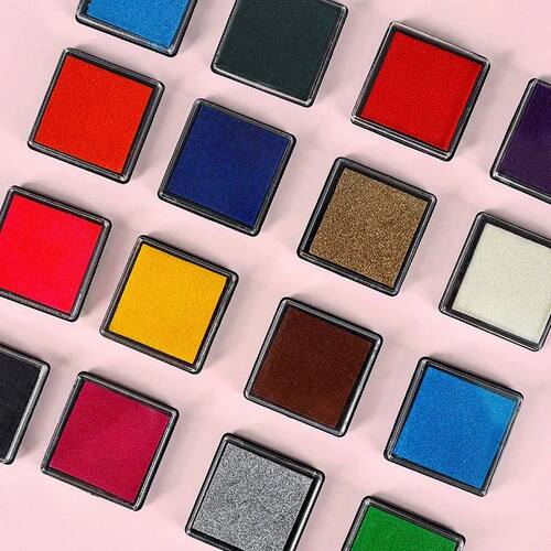15 Colors Cute Inkpad Craft Oil Based DIY Ink Pads for Rubbe