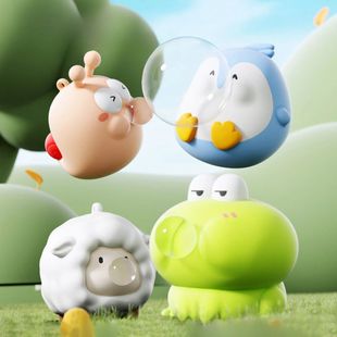 Cartoon Figure Bubble Blowing Decompression Toy for Children