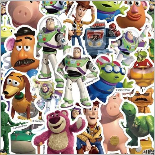 Toy Story Stickers, Buzz Lightyear Woody Decals, Waterproof