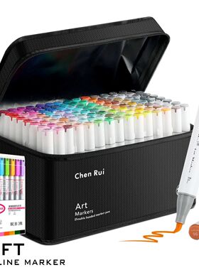 48/60/80/120 Colors Dual Tip Brush&Chisel Permanent Art Mark