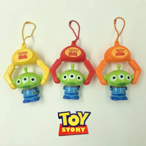 Toy Story Keychain Cute Three Eyes Alien Keyring Pendant Kaw