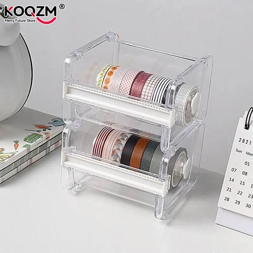 Masking Tape Cutter Washi Tape Storage Organizer Cutter Offi