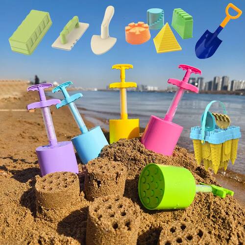 Kids Water Play Beach Toys Sandbox Mold Set Shovel Castle Bu