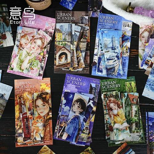 20pcs/lot Kawaii Stationery Stickers City of Splendor Diary