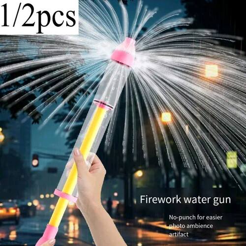 1pc/2pcs New Firework Fountain Water Gun - Super Soaker Squi