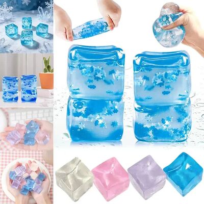 Summer Refreshing Water Cube Squeezable Stress Relief Toy Wa