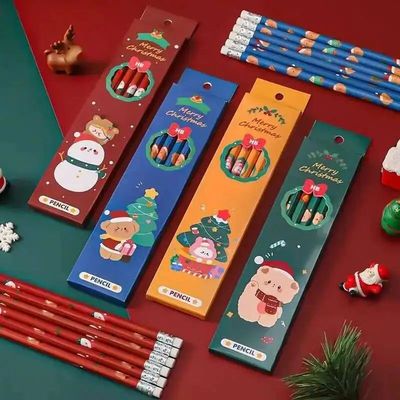 1 Set 6 Piece christmas HB Stationery School Office Supplies