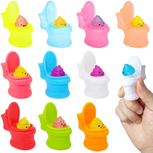 Mini Toilet Squeeze Cup Squishy Toys Pop Up Funny Fidgets To