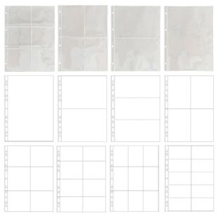 A4 Clear 10 Pcs Photo Album Refill Pages File Protector 4/11