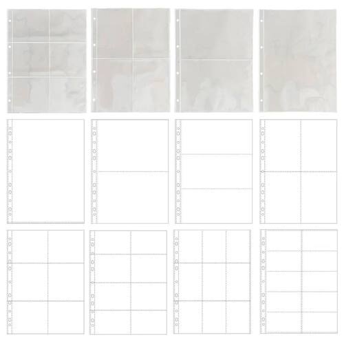 A4 Clear 10 Pcs Photo Album Refill Pages File Protector 4/11