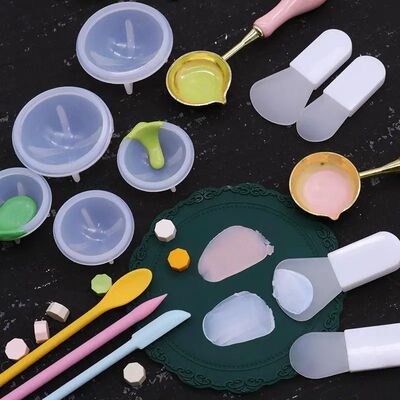 Seal Wax Stamp Scraper Stirring Mixing Scraper Spoon Silicon