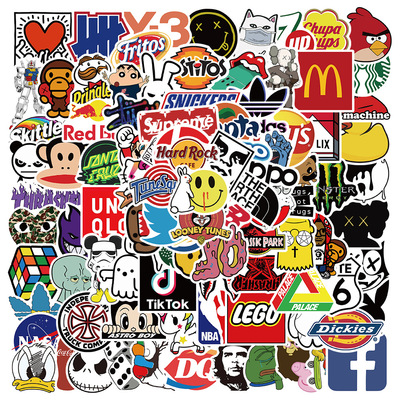 101pcs sticker luggage notebook decoration diy waterproof st