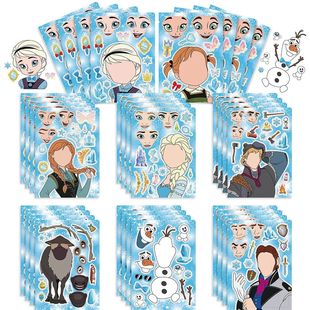 Frozen 16Sheets Make Puzzle Stickers Create Your Face