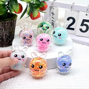 3PCS Squishy Bunny Stress Balls with Light Stress Relief Toy