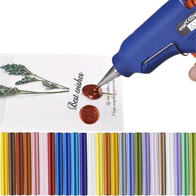 DIY Melt Glue Sealing Wax Stick Gun Stamp Wedding Party Invi
