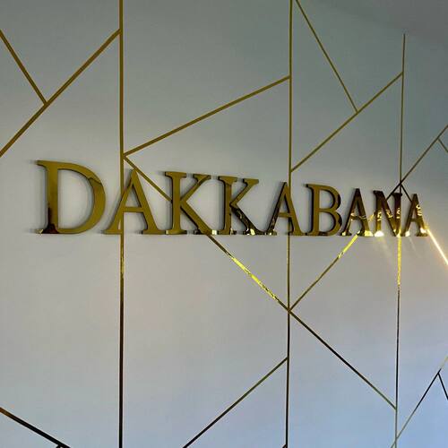 Gold English Letters Mirror 3D Wall Sticker Home Decoration