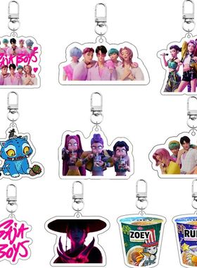 Kpop Demon Hunters Huntrix Saja Boys Acrylic Keycha Hot Acce