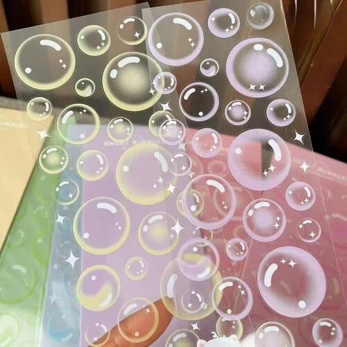 Stickers Original Transparent Bubble Ins Style Cute Hand Acc