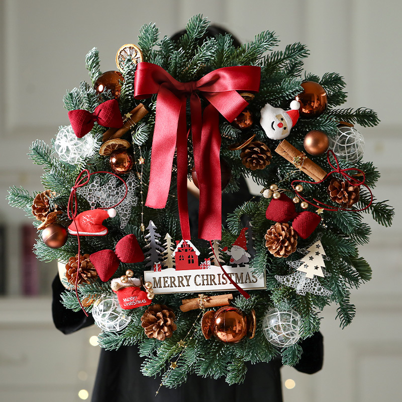 Christmas Decorations Christmas Wreath Door Hanging Rattan W