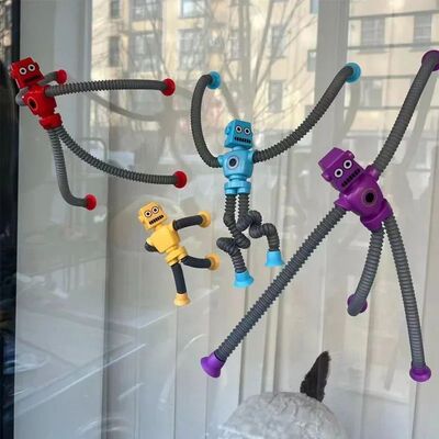 Children Suction Cup Toys Pop Tubes Stress Relief Telescopic