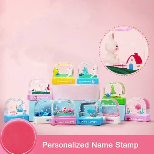 Customized Name Stamp Gift 5ml Oil Personal Student Child Ba