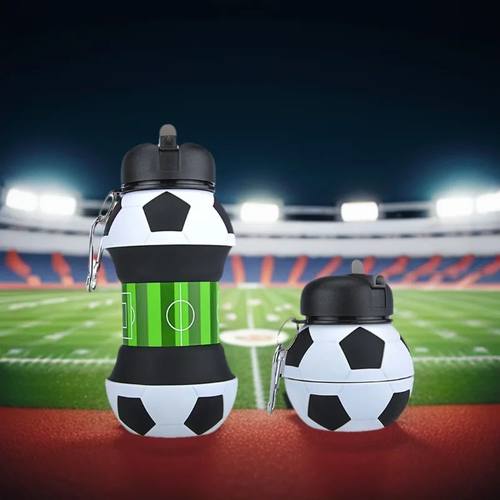 Kids Fold Outdoor Sports Water Cups Basketball/Football Bott