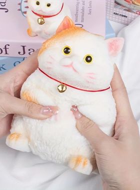 Handmade Cute Small Cat Taba Squishy Toys Stress Relief Orna