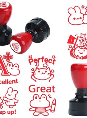 1PC Emoticons Encourage Stamp Portable Teacher Comments Stam