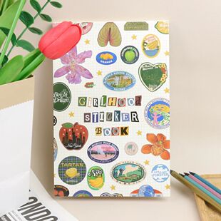 Girlhood Sticker Book, Fruity Icons & Pastel Letters Tickets