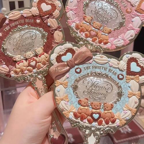 Flower Knows Sweetie Bear Collection Hand Holding Mirror 3 T