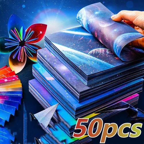 50pcs Creative Square Star Sky Constellations Origami Paper