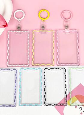 Ins Transparent Acrylic Photocard Holder Keychain Idol 3 Inc