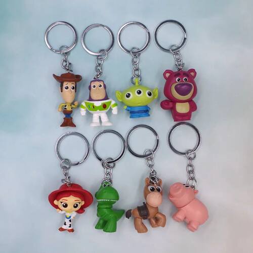 4pcs/set  Toy Story Woody Buzz Lightyear Keychain Kawaii Ali