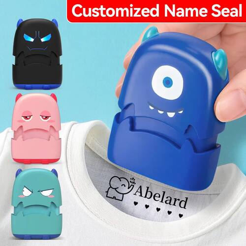 Cartoon Baby Name Stamp Kit - Reusable for Cotton/Modal Clot