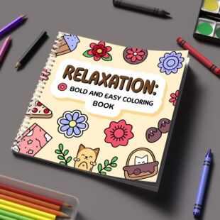 Coloring Book Easy Relaxation for Adult Colouring Book, Birt
