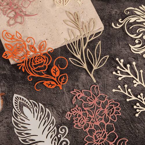 20pcs Hollow out Special-shaped DIY Decor Paper, for Arts Cr
