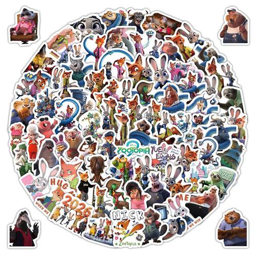 103PCS 's Zootopia 2 Stickers Decoration DIY Phone Notebook