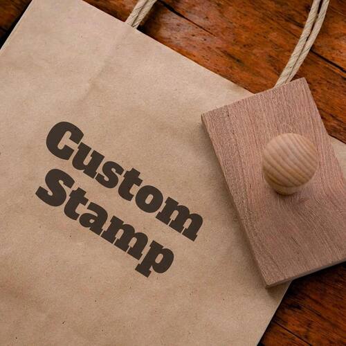 Wooden Stamp Seal Personalized Logo Wedding Party Packaging