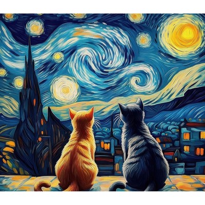 300/500/520/1000 Pieces Wooden Jigsaw Puzzle of Adult Cat St