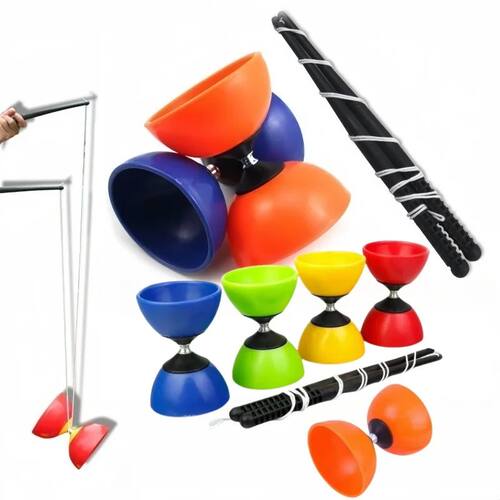 Leather Chinese Diabolo Yo-Yo Sensory Training Equipment Bow