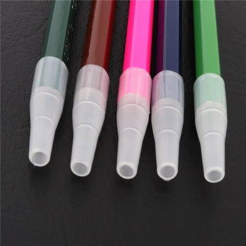 10pcs Transparent white Pencil Cap Pen Cover Student School