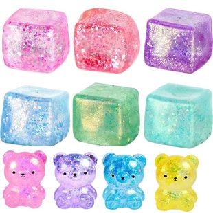 Squeeze Toy Ice Cube Cub Small Stress ecompression Maltose