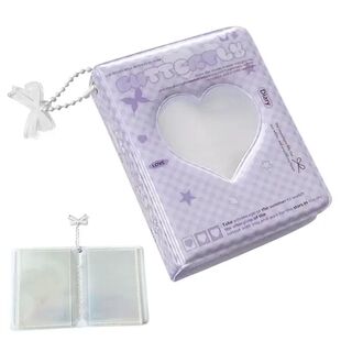 Kpop Photocard Holder Book 40 Pockets Love Heart Hollow Busi